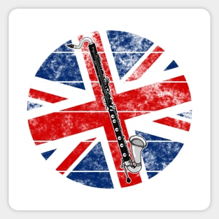 Bass Clarinet UK Flag Britain Clarinetist British Musician Sticker